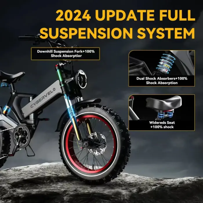 Foldable electric bicycle Up to 100Mile,35mph