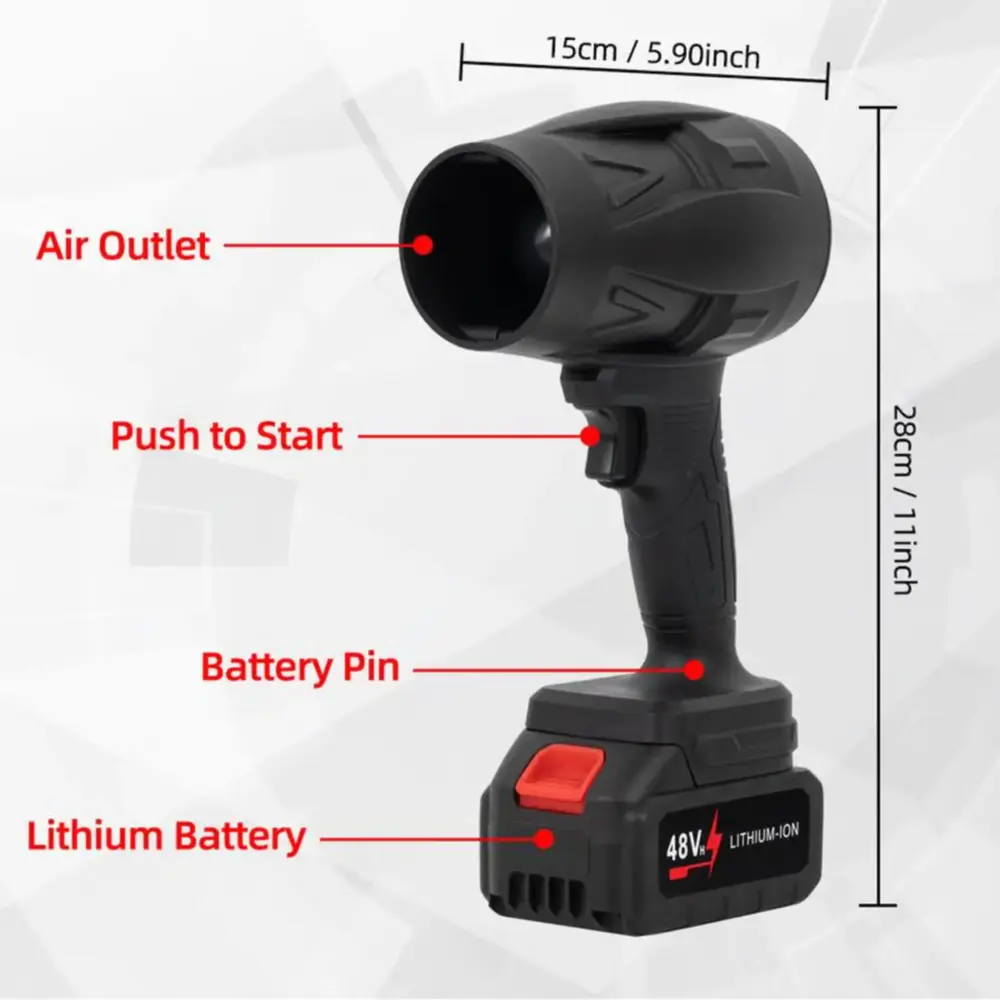 💥LAST DAY SALE 50% OFF-Turbo Jet Blower, Cordless Turbo Super Power Air Duster - Image 11