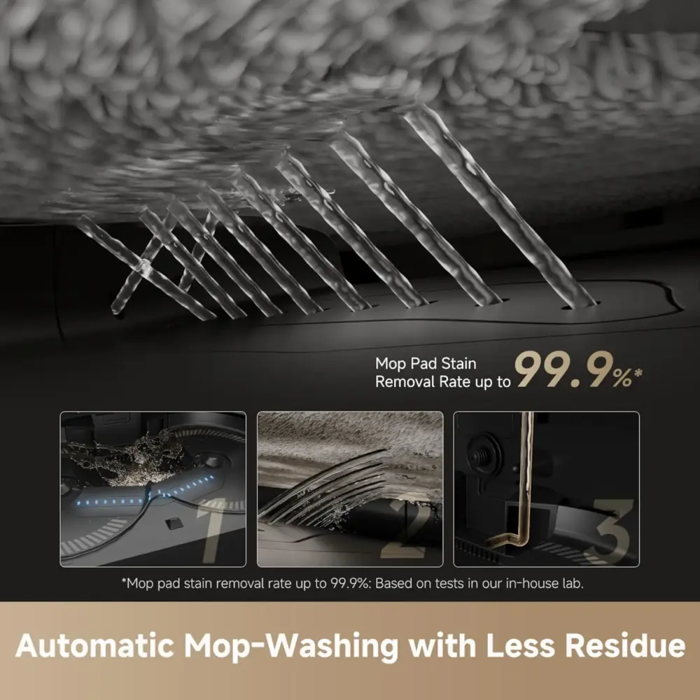 X50 Ultra Robot Vacuum and Mop - Halloween Limited time 10% discount Auto-Empty and Mop Self-Cleaning, 20,000Pa Suction, Obstacle Avoidance and 360° Navigation, Corner to Edge Deep Cleaning, Detangling Brush - Image 4