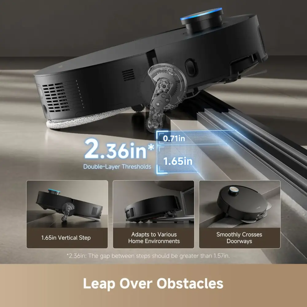 X50 Ultra Robot Vacuum and Mop - Halloween Limited time 10% discount Auto-Empty and Mop Self-Cleaning, 20,000Pa Suction, Obstacle Avoidance and 360° Navigation, Corner to Edge Deep Cleaning, Detangling Brush - Image 8