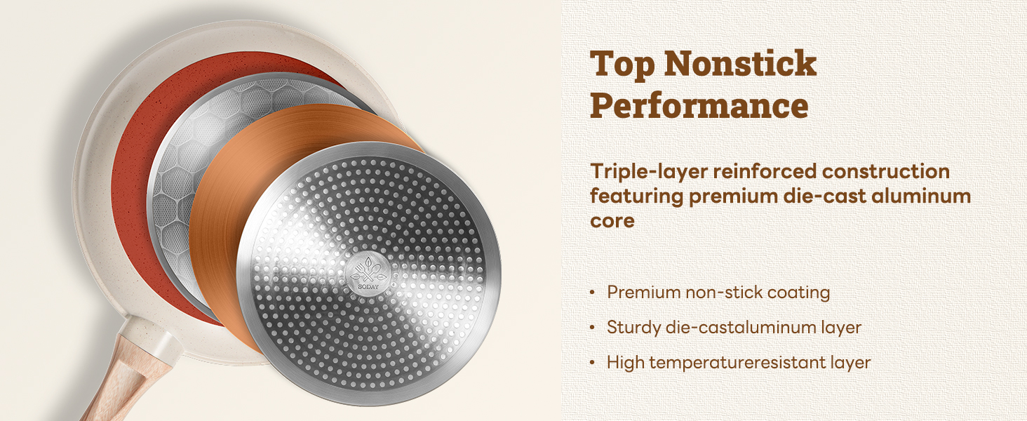 17 Pcs Pots and Pans Set Non stick .Cookware Sets White Granite Induction Cookware. Non-toxic Healthy Non Stick Kitchen Cooking Set with Frying Pans Set. Saucepans (PFAS. PFOA. PFOS Free) White