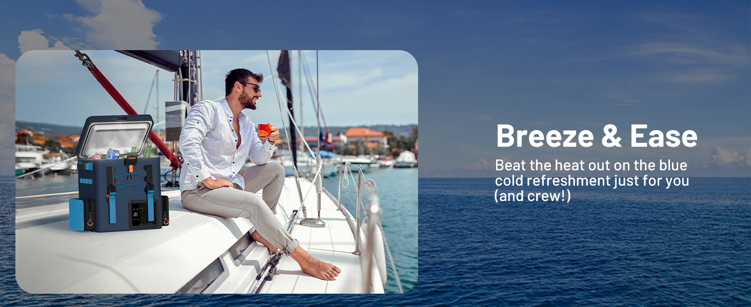 LiTHELi Frozen Pack 12V Car Refrigerator & Portable Electric Cooler. 20L/21QT with 2 U20 Batteries. -4~68℉ Travel Fridge Freezer for Camping.