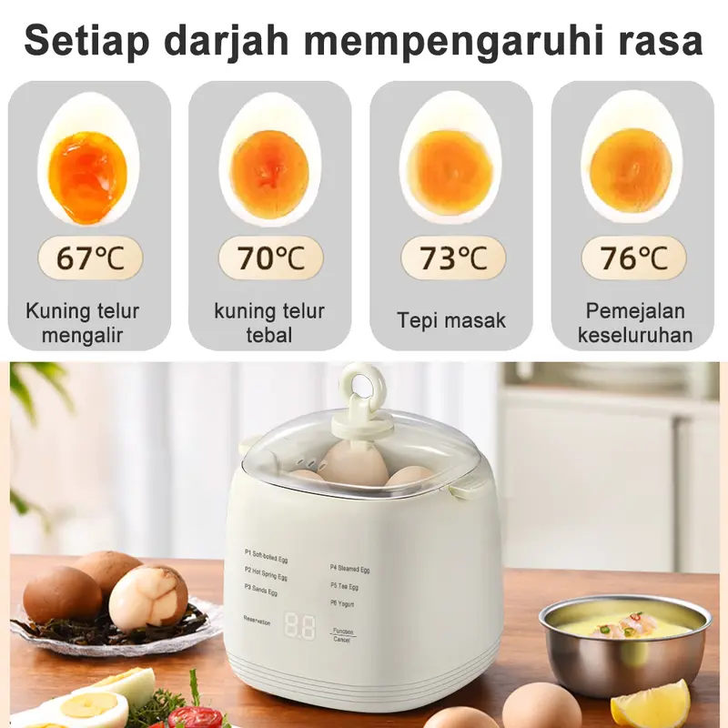 Masak Telur Mudah & Sempurna! Pengukus Telur Pintar SIMMO — Hanya RM9.90 🔥
